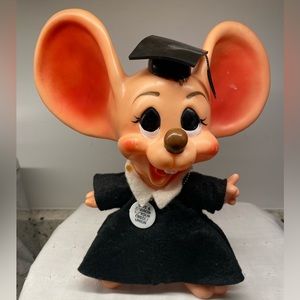 Vintage Roy Des of Florida 1970 Plastic Mouse Bank by Royal Industries